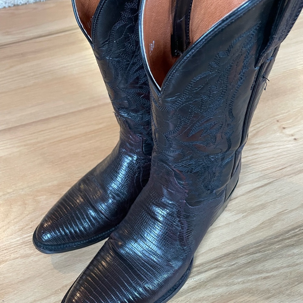 Dan Post Men’s Black Cherry Lizard boots